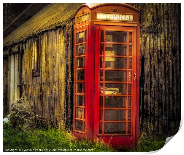 One of the Traditional Red Telehone Boxes In The H Print by Tylie Duff Photo Art