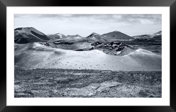 Outdoor mountain Framed Mounted Print by Miguel Herrera