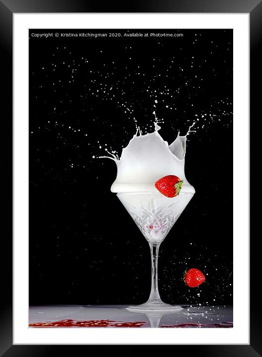 Still Life, milk Framed Mounted Print by Kristina Kitchingman