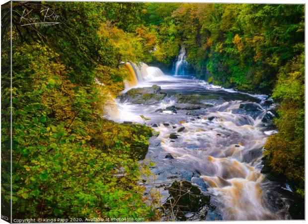 Falls of Clyde Canvas Print by Kinga Papp