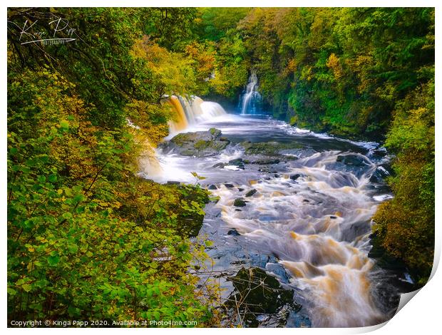 Falls of Clyde Print by Kinga Papp