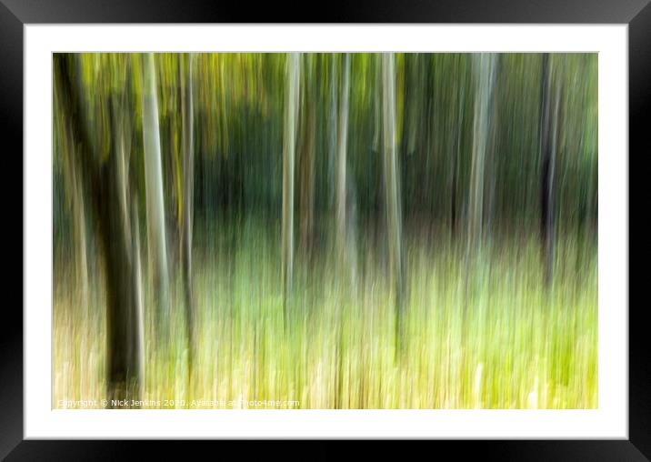 The Moving Woodland at Southerndown  Framed Mounted Print by Nick Jenkins