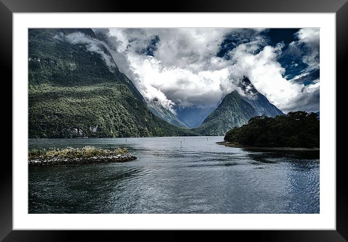 Milford Sound Framed Mounted Print by peter tachauer