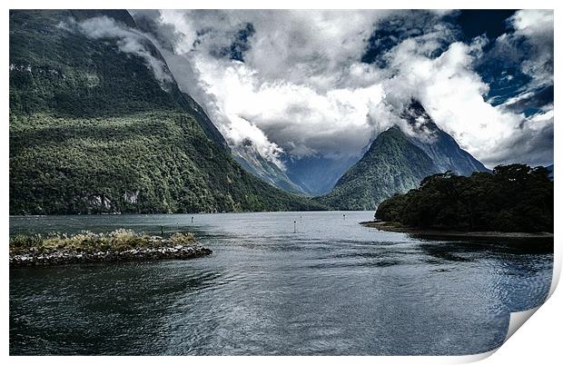Milford Sound Print by peter tachauer