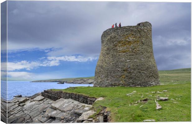 Mousa Broch in Shetland, Scotland Canvas Print by Arterra 