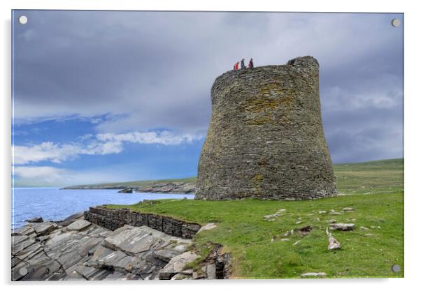 Mousa Broch in Shetland, Scotland Acrylic by Arterra 