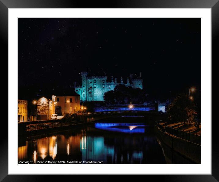 castle on the river Framed Mounted Print by Brian O'Dwyer