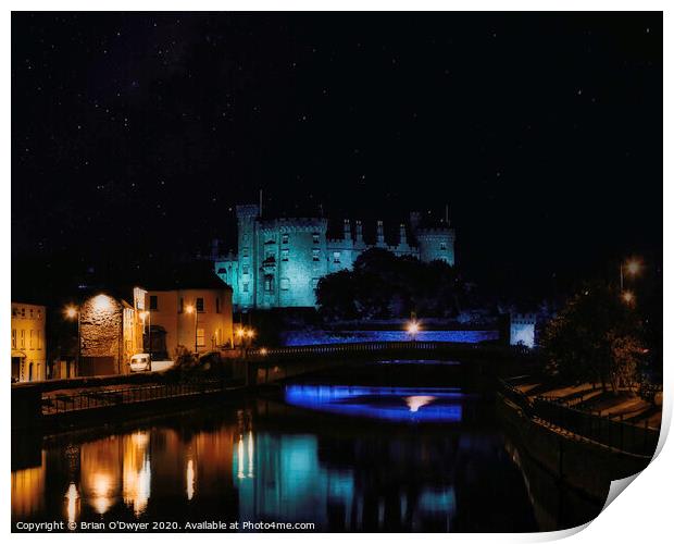 castle on the river Print by Brian O'Dwyer