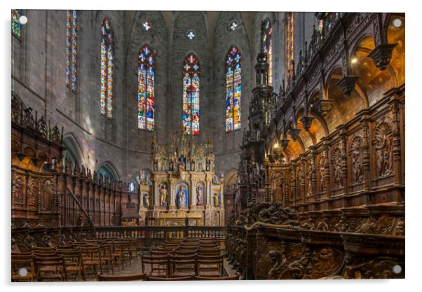 Cathédrale Notre-Dame de Saint-Bertrand-de-Comminges Acrylic by Arterra 
