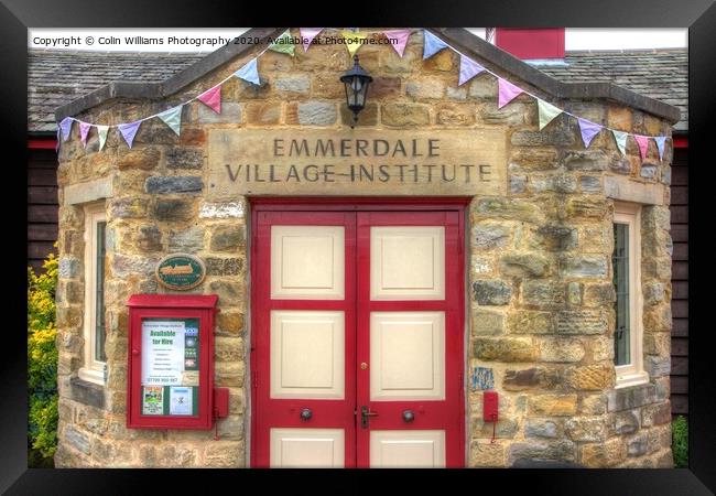 Welcome to Emmerdale Village Institute Framed Print by Colin Williams Photography
