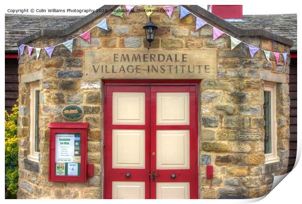 Welcome to Emmerdale Village Institute Print by Colin Williams Photography