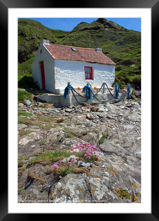 Fisherman's cottage at Niarbyl Framed Mounted Print by Howard Corlett