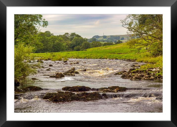 River Wharfe at Burnsall, Yorkshire Dales Framed Mounted Print by Heather Sheldrick