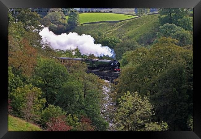 Tornado 60163 crosses the River Ribble Framed Print by Colin Williams Photography