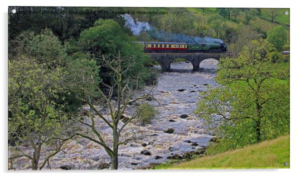 Tornado 60163 crosses the River Ribble 2 Acrylic by Colin Williams Photography