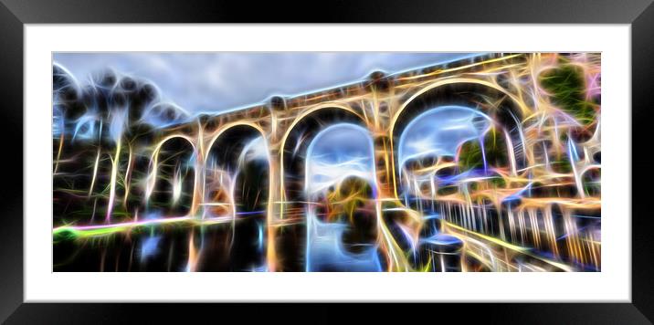 Knaresborough North Yorkshire abstract effect Framed Mounted Print by mike morley