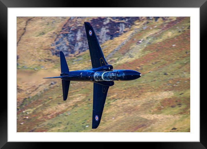 RAF Hawk Mk1 Low Level Framed Mounted Print by Oxon Images
