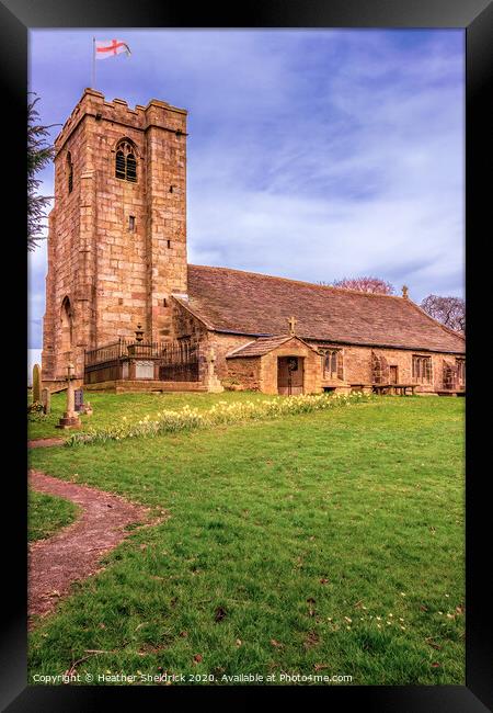 Church of St Mary-le-Gill, Barnoldswick, Lancashir Framed Print by Heather Sheldrick