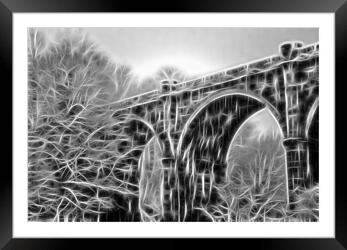 Knaresborough North Yorkshire abstract effect Framed Mounted Print by mike morley