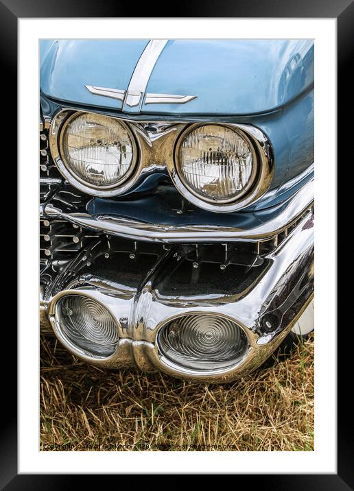 '59 Cadillac.  Framed Mounted Print by David Buckland