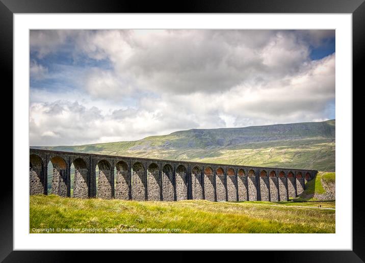 Ribblehead Railway Viaduct, Yorkshire Dales Framed Mounted Print by Heather Sheldrick