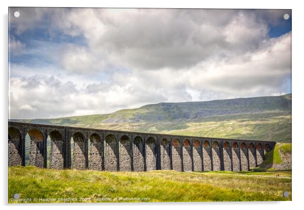 Ribblehead Railway Viaduct, Yorkshire Dales Acrylic by Heather Sheldrick