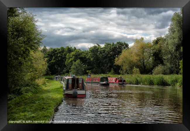tixall  wide staffs and worcester  canal  Framed Print by keith hannant