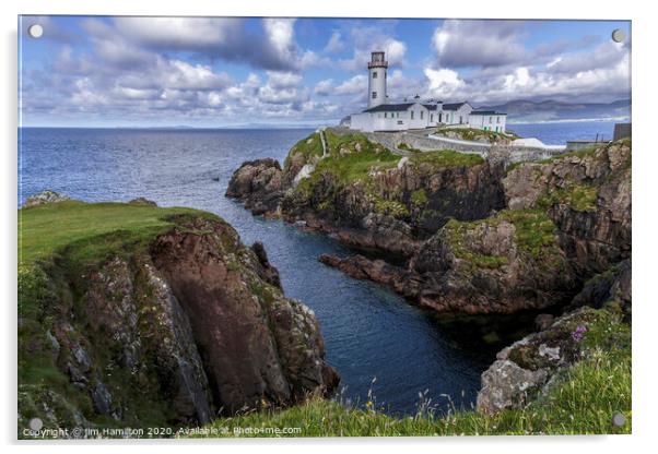 Fanad head Lighthouse, Ireland Acrylic by jim Hamilton