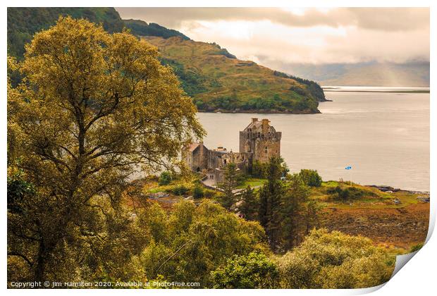 Eilean Donan Castle, Sccotland Print by jim Hamilton
