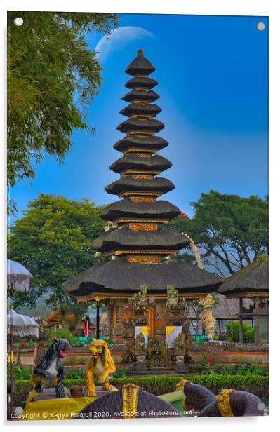 Temple of Bali Acrylic by Yagya Parajuli