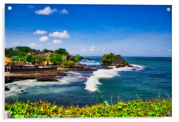 The popular beach of bali Acrylic by Yagya Parajuli