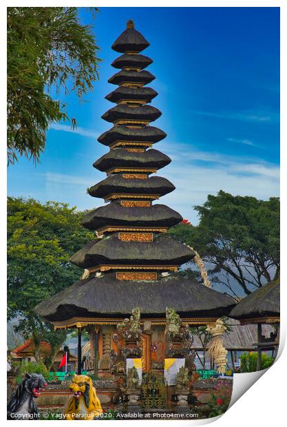 Temple of Bali Print by Yagya Parajuli