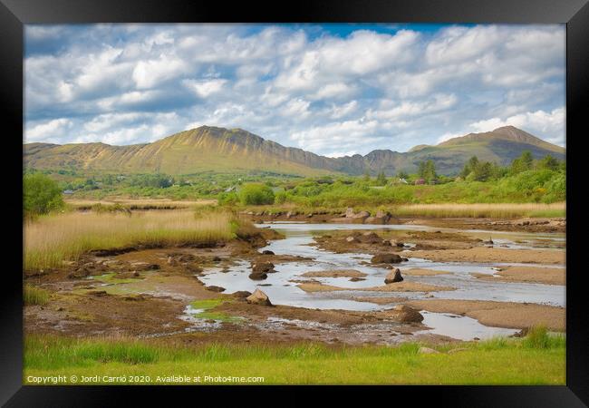 Route through the Ring of Kerry peninsula - Irelan Framed Print by Jordi Carrio