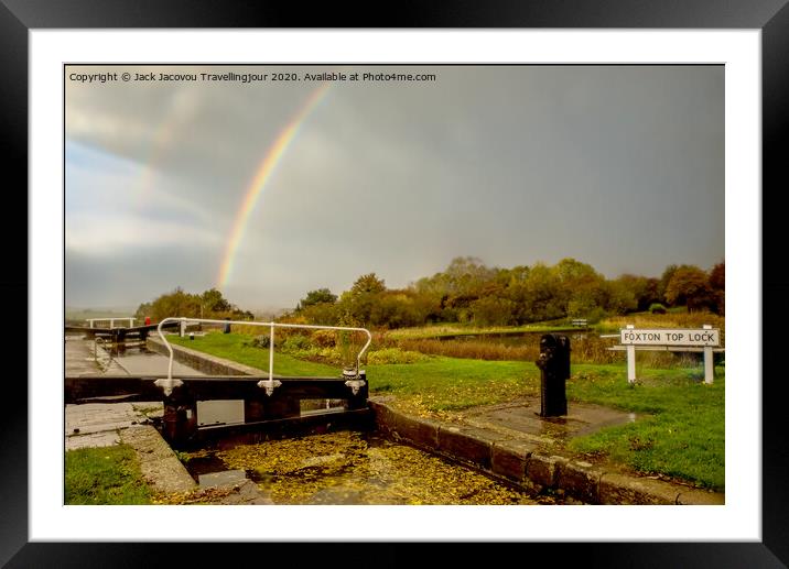 Top lock Rainbow Framed Mounted Print by Jack Jacovou Travellingjour