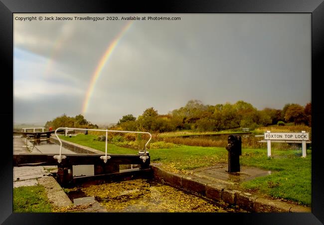 Top lock Rainbow Framed Print by Jack Jacovou Travellingjour