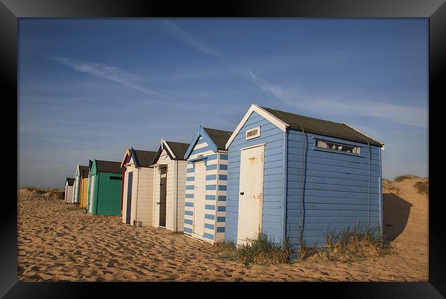 Southwold Beach Huts, Suffolk Framed Print by Dave Turner