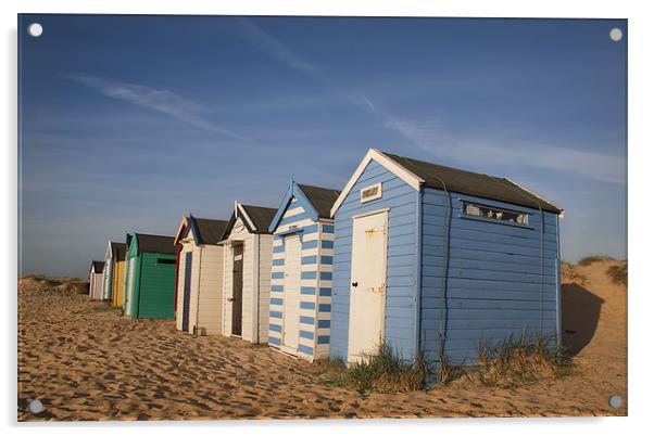Southwold Beach Huts, Suffolk Acrylic by Dave Turner