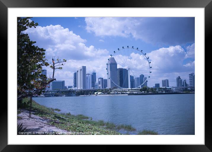 Cityscape of Singapore Framed Mounted Print by Yagya Parajuli