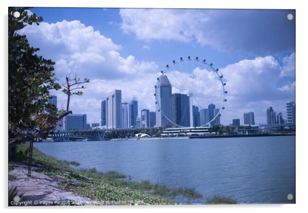 Cityscape of Singapore Acrylic by Yagya Parajuli