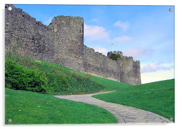 Conwy Castle, Wales Acrylic by Rebekah Drew