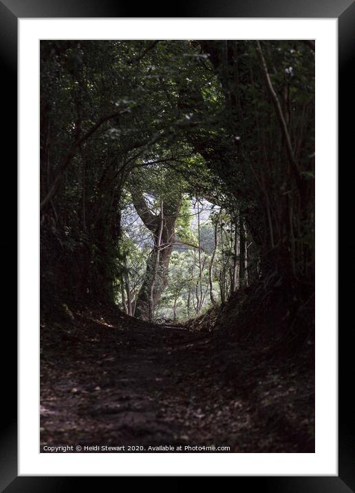 Light at the end of the Tunnel Framed Mounted Print by Heidi Stewart