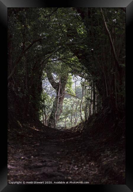 Light at the end of the Tunnel Framed Print by Heidi Stewart