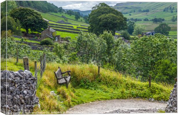 Down to Starbotton in Upper Wharfedale Yorkshire Dales Canvas Print by Nick Jenkins