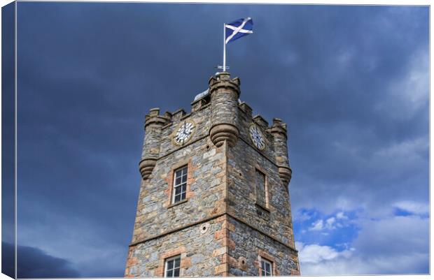 Dufftown Clock Tower, Scotland Canvas Print by Arterra 