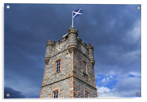 Dufftown Clock Tower, Scotland Acrylic by Arterra 