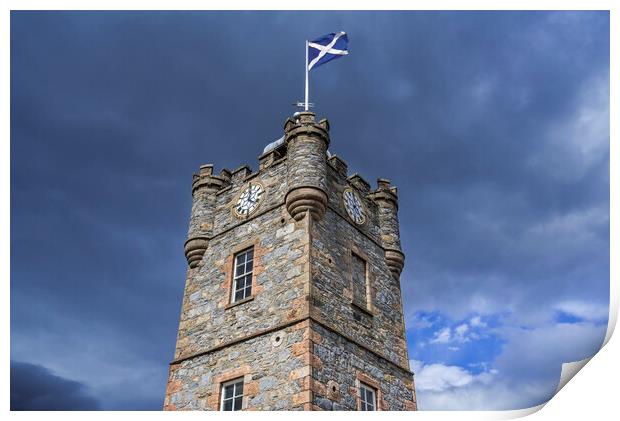 Dufftown Clock Tower, Scotland Print by Arterra 