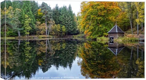 Loch Dunmore in Faskally Forest Canvas Print by yvonne & paul carroll