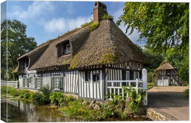 Timber-Framed House in Normandy Canvas Print by Arterra 