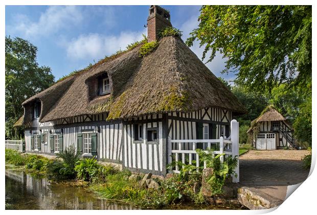 Timber-Framed House in Normandy Print by Arterra 