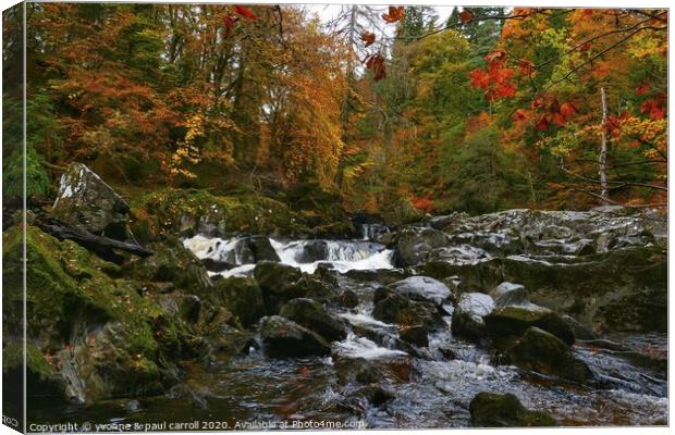 River Braan at the Hermitage Canvas Print by yvonne & paul carroll